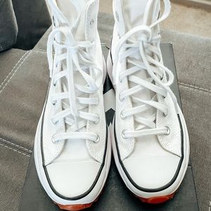 Converse Run Star Hike Hi Sneakers in White